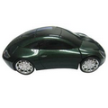 Mini Size Sporty Car Shape Optical Mouse w/ Headlights / Black